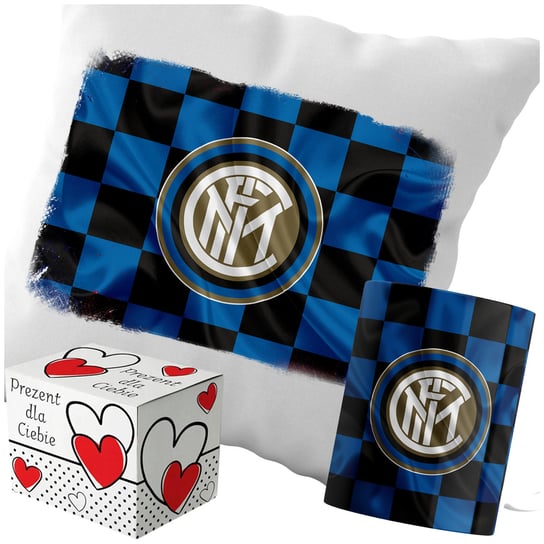 Kubek Poduszka Inter Mediolan 330ml 40x40cm i Opakowanie Na Prezent i Imię Inna marka