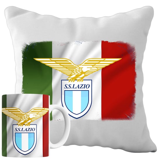 Kubek Poduszka Ss Lazio 330ml 40x40cm z Napisem Zestaw PIłkarski Napis Inna marka