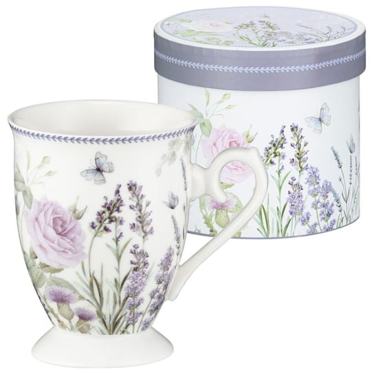 Kubek Porcelanowy 300 Ml W Pudełku Ozdobnym Lavender VILLA ITALIA VILLA ITALIA