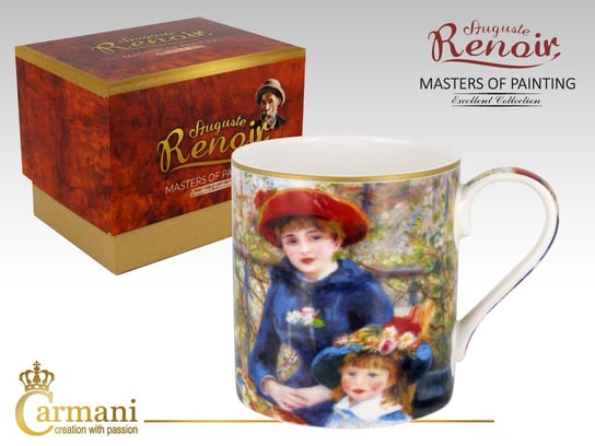 Kubek porcelanowy, A. Renoir - Dwie siostry, 380 ml, Carmani Carmani