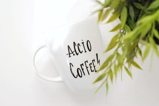 Kubek porcelanowy Accio Coffee Z Ponurakiem 300 ml, Jedrki biały Jedrki