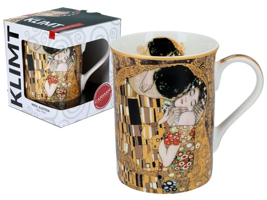 Kubek porcelanowy, Classic New - G.Klimt - The Kiss, 400 ml, Carmani Carmani