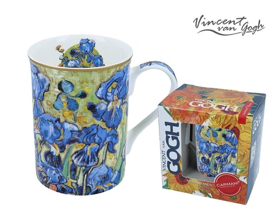 Kubek porcelanowy, Classic New - V. van Gogh, Irysy, 400 ml, Carmani Carmani
