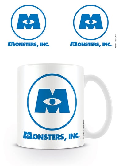 Kubek porcelanowy Disney Pixar (Monsters Inc Logo) Pyramid International niebieski Pyramid International