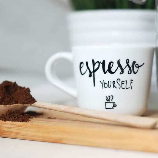 Kubek porcelanowy Espresso Yourself Ze Spodkiem 60 ml, Jedrki biały Jedrki