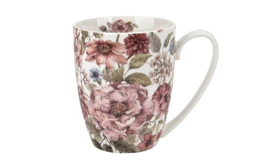 Kubek porcelanowy, klasyczny, Bullet Pastel Flowers, 380 ml, DUO Gift Duo