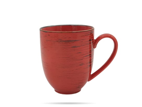 Kubek porcelanowy, Nostalgia Red Alumina, 400 ml, Porcelana Bogucice, czerwony Inna marka