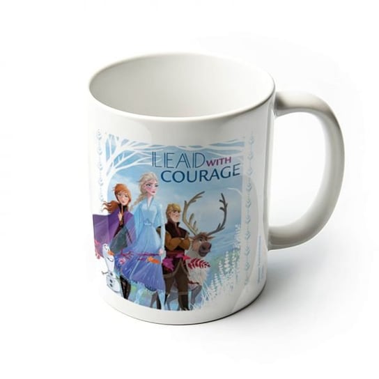 Kubek porcelanowy PYRAMID POSTERS, Frozen 2 Lead With Courage, 315 ml Frozen - Kraina Lodu biały Frozen - Kraina Lodu