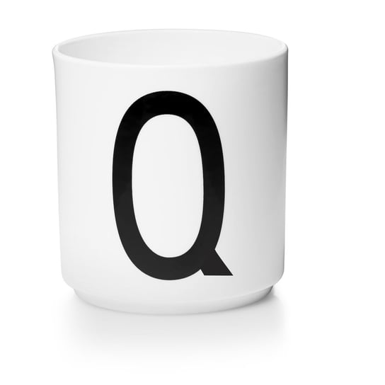 Kubek porcelanowy "Q" DESIGN LETTERS, biały, 300 ml Design Letters