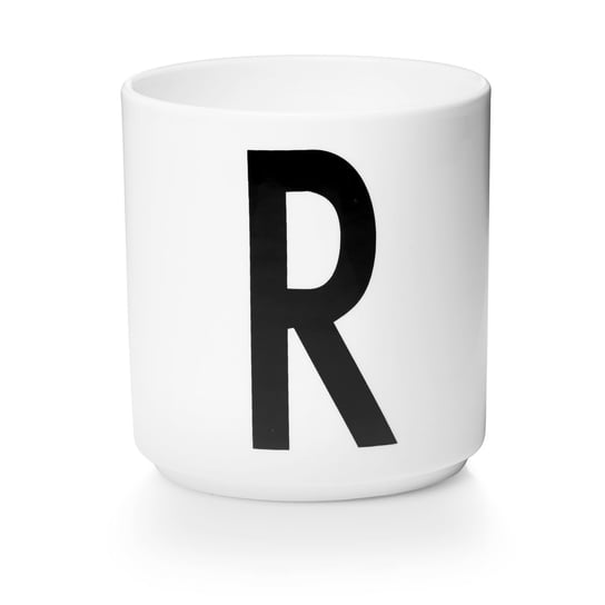 Kubek porcelanowy "R" DESIGN LETTERS, biały, 300 ml Design Letters
