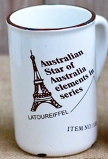 Kubek porcelanowy retro -  Australian star Gift World Gift World