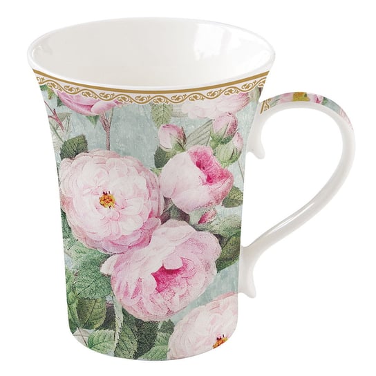 Kubek porcelanowy Roses In Bloom, Kwiaty Róży 350 ml, Easy Life/Nuova R2S EasyLife