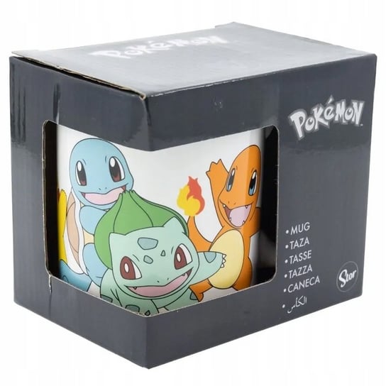 Kubek porcelanowy Stor Pokemon Bulbasaur Pikachu Squirtle 330 ml biały Stor