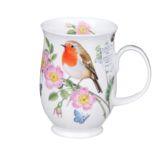 Kubek porcelanowy Suffolk - Hedgerow Birds/Robin, Ptak-Rudzik 310 ml, Dunoon Dunoon