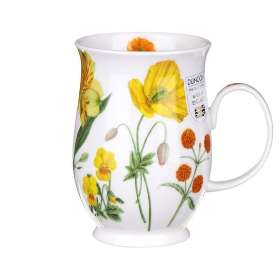 Kubek porcelanowy Suffolk - Melody Yellow, Kwiaty 310 ml, Dunoon Dunoon