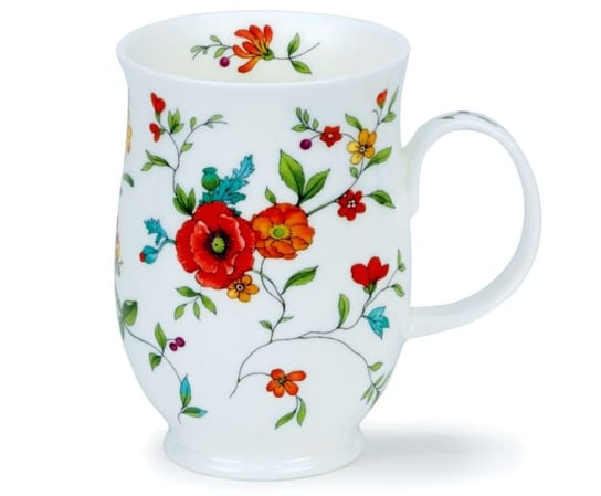 Kubek porcelanowy Suffolk - Serenity Red, Kwiaty 310 ml, Dunoon Dunoon
