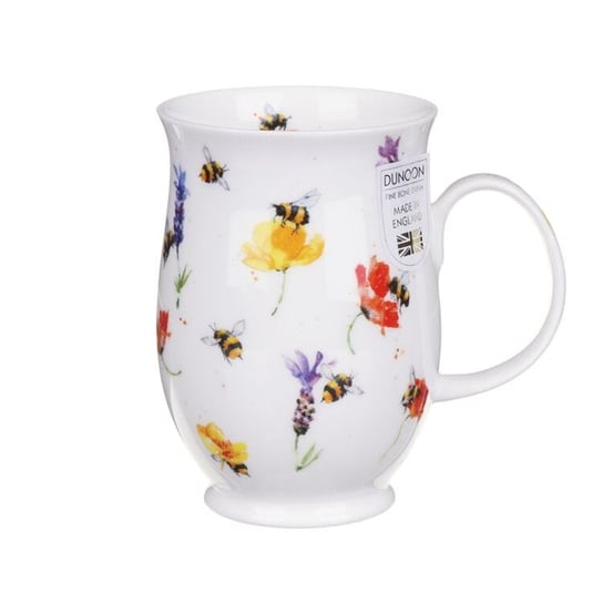 Kubek porcelanowy Suffolk - Sweet Nectar Bee, Trzmiele I Kwiatki 310 ml, Dunoon Dunoon
