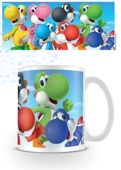Kubek porcelanowy Super Mario (Yoshi) Pyramid International różnokolorowy Pyramid International