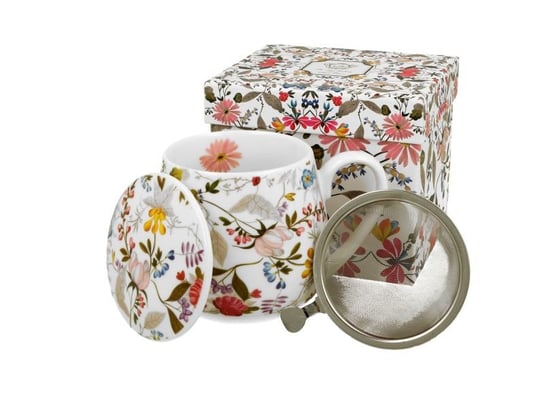 Kubek porcelanowy, z zaparzaczem, 430 ml, DUO Gift Duo