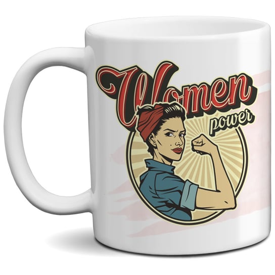 Kubek porcelitowy z nadrukiem - Women Power, 330ml, CupCup.pl CupCup.pl