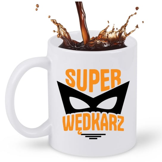 Kubek prezent dla wędkarza, najlepszy wędkarz, wędkarstwo, ryby + imię, 2 supergifty.pl