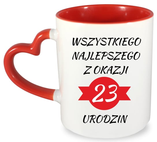 Kubek prezent na 23 urodziny + imię, wersja 2 Inna marka