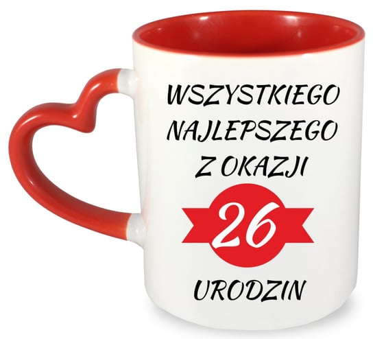 Kubek prezent na 26 urodziny + imię, wersja 2 Inna marka