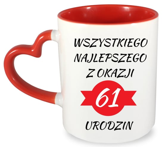 Kubek prezent na 61 urodziny + imię, wersja 2 Inna marka