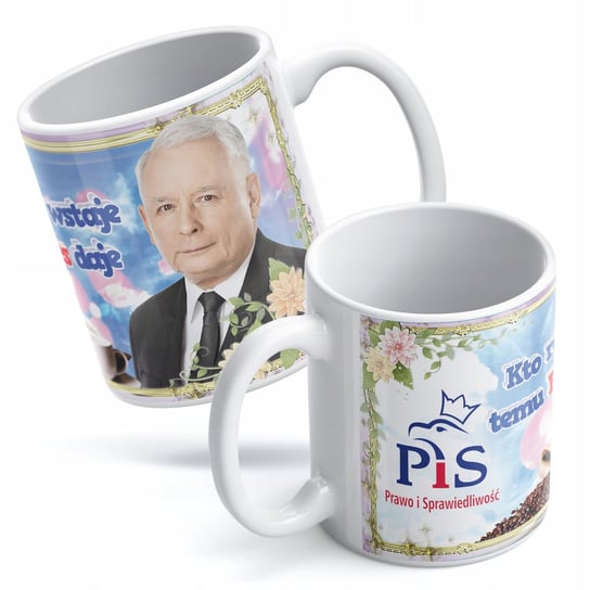 Kubek Prezes Kaczyński PiS Kto rano wstaje Bullz