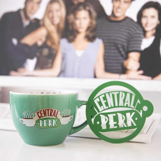 Kubek PYRAMID INTERNATIONAL, Cappuccino Central Perk Green - Friends, miętowy, 630 ml Pyramid International
