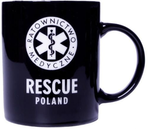 Kubek Rescue Poland Ratownictwo Medyczne 300 Ml Kno2 Czarny Polska Firma