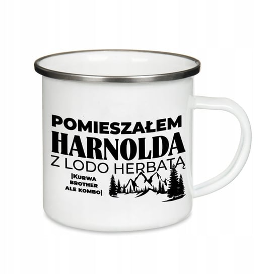 Kubek stalowy HARNOLD-LODOHERBATA MiX Wzorów 270 ml, StyleCouture biały Inna marka