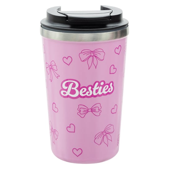 Kubek Termiczny, Besties, Różowy, 400 ml Empik