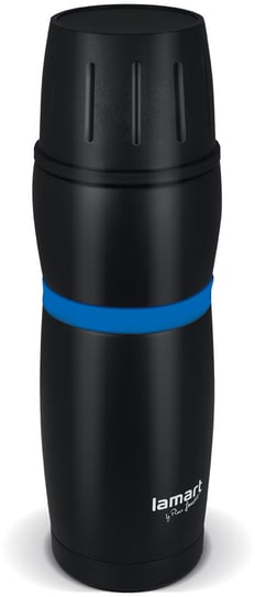 Kubek termiczny LAMART Cup LT4053, czarny/niebieski, 480 ml Lamart