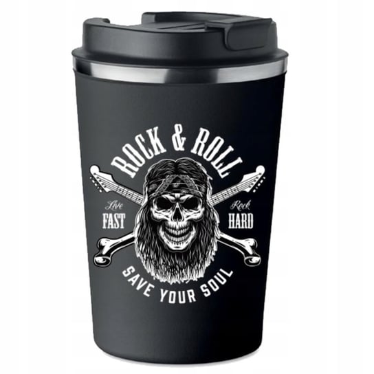 Kubek Termiczny Premium Z Nadrukiem Rock & Roll Metal Gitara 350Ml Kt_098 inna (Inny)