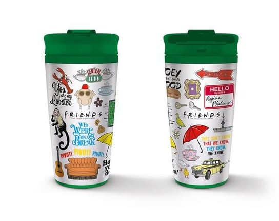 Kubek travel metalowy - Friends, 450 ml Pyramid International
