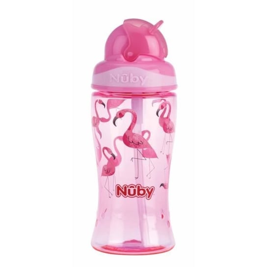 Kubek Tritanowy NUBY Flip-It Anti-Drip - 360 ml - Różowy - 12 miesięcy + Inna marka