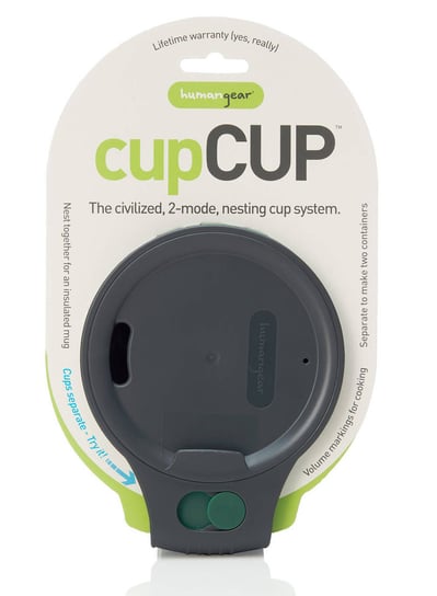 Kubek turystyczny Humangear cupCup - charcoal / green Inna marka