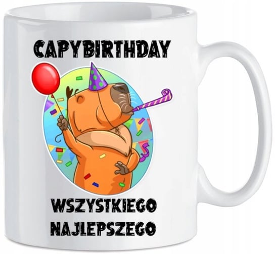 Kubek Urodzinowy Capybirthday Najlepszego Prezent Inna marka