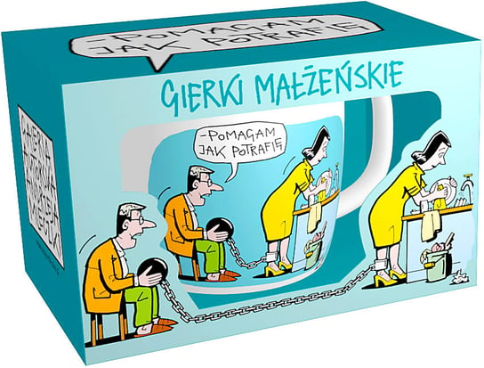 Kubek w pudełku, "Pomagam jak potrafię", Andrzej Mleczko, , 350 ml MDR Dystrybucja
