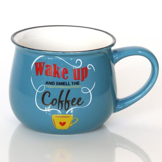 Kubek WAKE UP COFFEE – wyjątkowe naczynie z uroczym nadrukiem, pomysłowy prezent podarunek na każdą okoliczność Cup&You