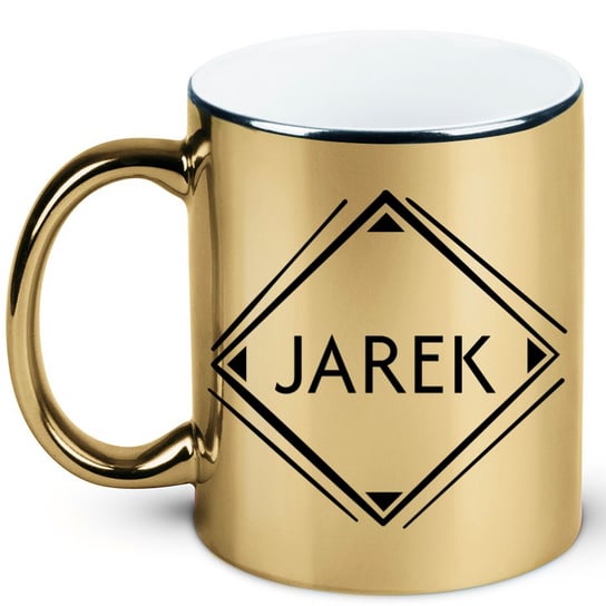 Kubek z imieniem Jarek, prezent dla Jarka, 5, złoty hiperprezenty.pl