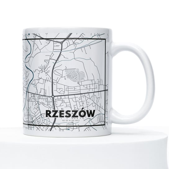 Kubek z mapą Rzeszowa - 330 ml PlakatoweLove