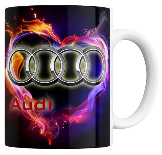 KUBEK Z NADRUKIEM AUDI PREZENT Z IMIENIEM 330ML CERAMIKA Inna marka