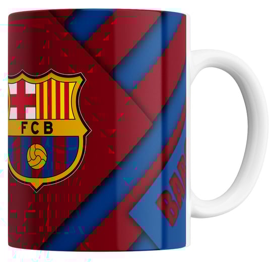 KUBEK Z NADRUKIEM BARCELONA + NAPIS  330ML CERAMIKA Inna marka