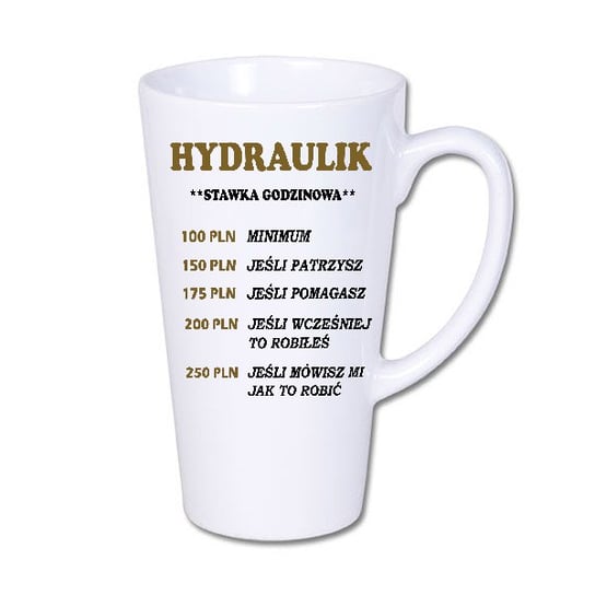 Kubek z nadrukiem Hydraulik Zabawny tekst BI-LATTE2-HYD-001 Inna marka