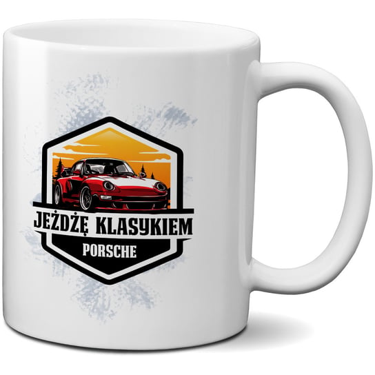 Kubek z nadrukiem - Jeżdżę klasykiem - Porsche CupCup.pl