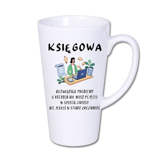 Kubek z nadrukiem Księgowa, Księgowy  BI-LATTE2-KSI-007 Inna marka