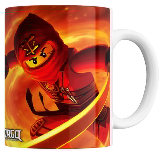KUBEK Z NADRUKIEM LEGO NINJAGO Z IMIENIEM 330ML CERAMIKA Inna marka
