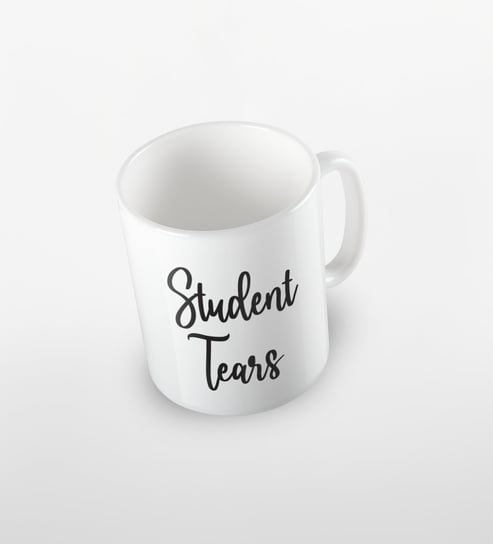 Kubek Z Napisem Student Tears Kolor Biały Fotobloki & Decor